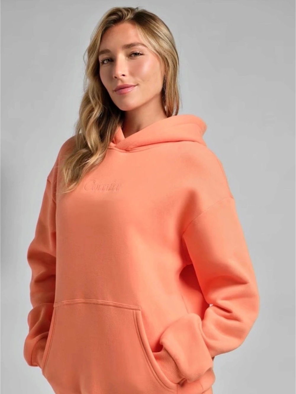 Comfrt Signature Hoodie and Sweatpants - Color Coral